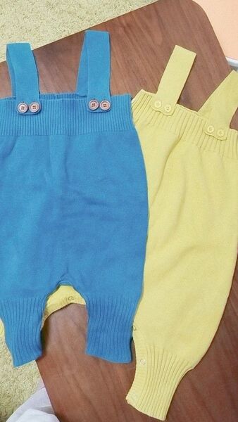 ニットサロペット 2枚セット
