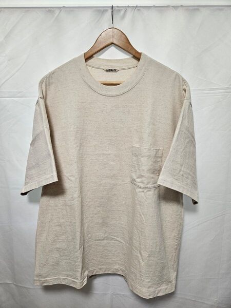 AURALEE オーラリー 21SS STAND-UP TEE スタンドアップTシャツ 5 L カットソー ポケット