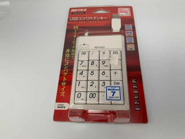 USB接続テンキー1点 中古ジャンク品 BUFFALO BTKU04WHA