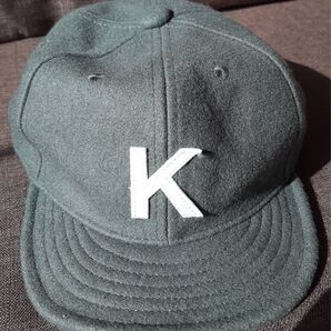 ユナイテッドアローズ イニシャル キャップK 深緑 キッズ
