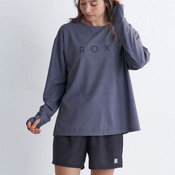 ROXYロキシー OHANA SET RLY241040 セットアップラッシュガード Mサイズ グレー