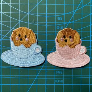 刺繍アイロンワッペン トイプードル