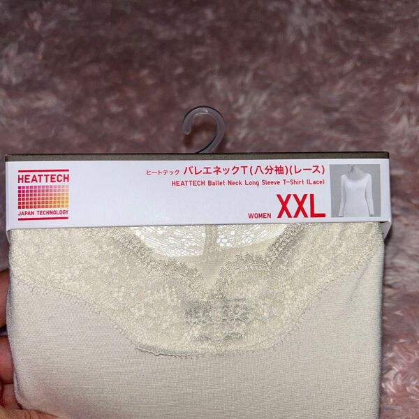 新品未使用 ユニクロ UNIQLO ヒートテック レースバレエネックT