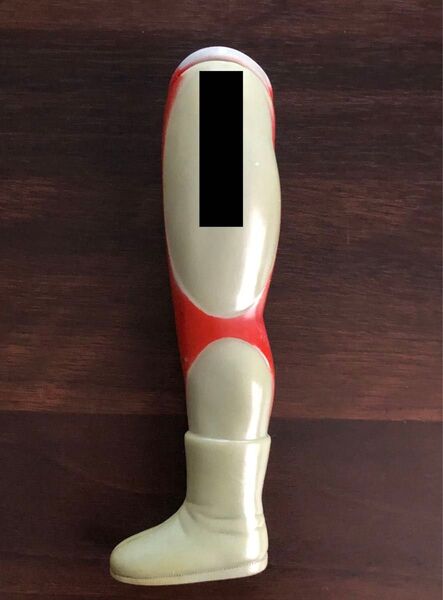 【当時物】ブルマァク ウルトラマンA 面取れ約32cmサイズソフビの左足 記名有 フィギュア マルサン 旧バンダイ