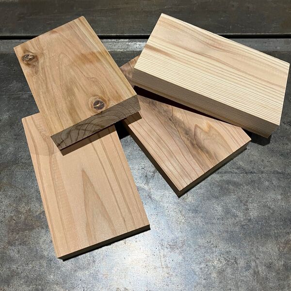 木材端材 国産杉 無垢材 9×15cm 長方形 木工DIYや工作に