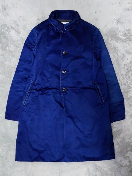 EEL イール 藍染 インディゴ サクラコート ステンカラー ロング コート ネイビー Sakura ステンカラーコート