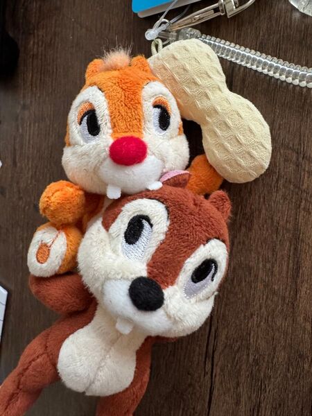 ぬいぐるみ マスコット ディズニー チップとデール ピーナッツ付き