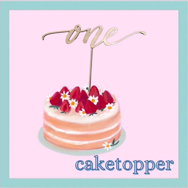 ケーキトッパー one ファーストバースデー 1歳 誕生日 記念日 SNS映え アニバーサリー