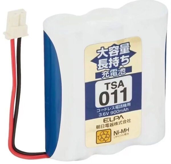 ELPA エルパ 大容量長持ち充電池 TSA-011 充電 電池 NTL-4 ニッケル 水素 充電池 ニッケル水素充電池