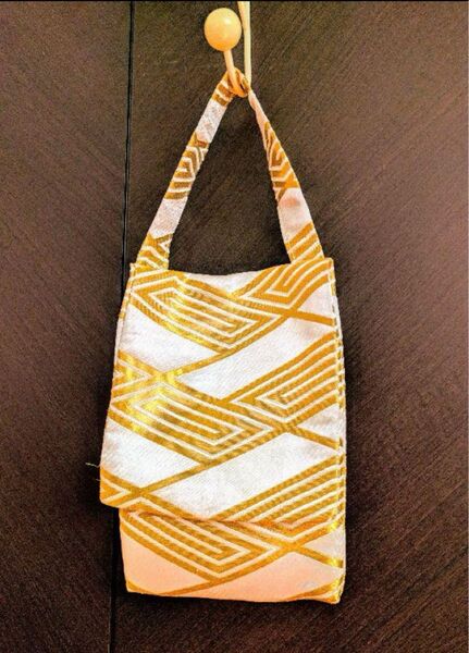 10-80【Handmade Sale】帯リメイクバッグ着物レトロ