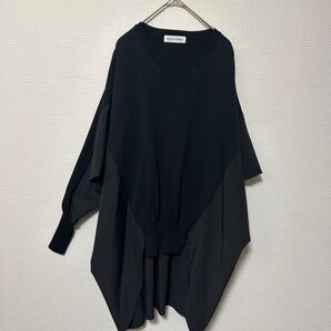 RAG'S CHANGE ブラック Vネック トップス