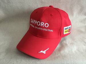 [Mizuno] flap cap 56~60cm Hokkaido winter country body special order high performance 2way hat protection against cold Mizuno embroidery red SAPPORO