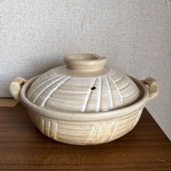 土鍋 調理器具 鍋 ホワイト 2人用