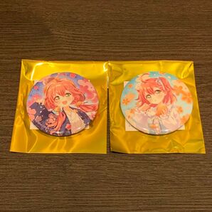 さくらみこ 鳴門 缶バッジ 等身イラスト2点セット