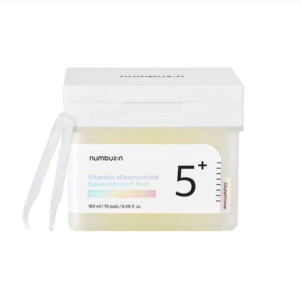 ナンバーズイン 5番 白玉グルタチオンCフィルムパッド 180ml(70枚)+詰替70枚
