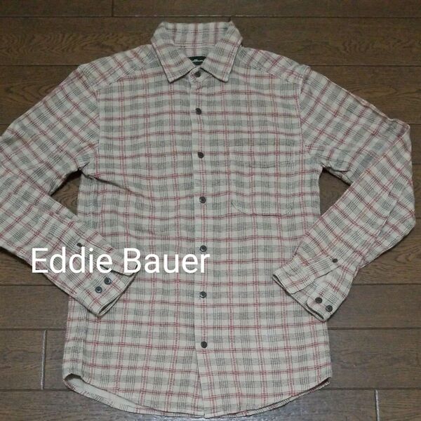 Eddie Bauer オーバーシャツ 茶系 USA-XS アウトドア 登山