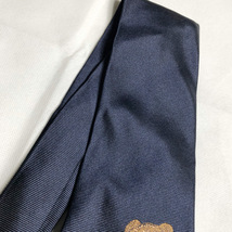 希少! 90年代 POLO RALPH LAUREN BEAR ポロベア GOLF ゴルフ TIE ネクタイ SILK シルク MADE IN USA アメリカ製 デッド NAVY ネイビー クマ_画像4