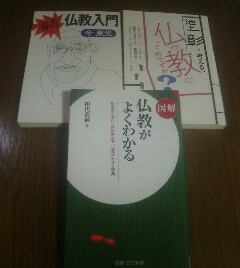 A☆仏教に関する3冊　池上彰と考える仏教って何ですか・毒舌仏教入門　今東光・図解　仏教がよくわかる　田代尚嗣