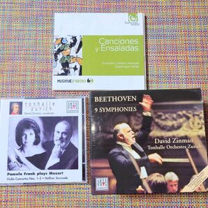 クラシックCDセットデービットジンマンベートーベン9交響曲チューリッヒトーンハレ管弦楽団パメラフランクバイオリン協奏曲ハフナー