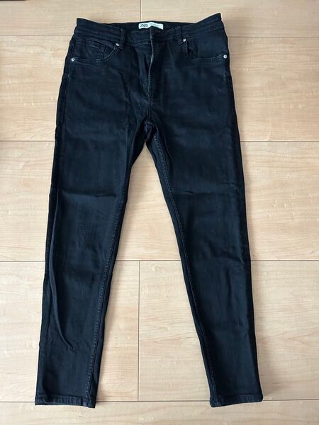 ZARA ブラックデニムパンツ USA32