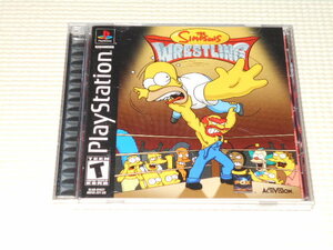 PS★THE SIMPSONS WRESTLING 海外版★箱付・説明書付・ソフト付