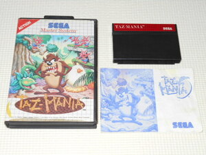 Master System*TAZMANIA overseas edition terminal cleaning being completed * box attaching * instructions attaching * soft attaching 