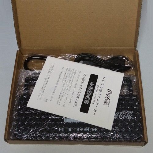 Coke×Music. ラジカセ型 ミニスピーカー ワイヤレスイヤホン付き 黒 ブラック Bluetooth 懸賞当選品 未使用品