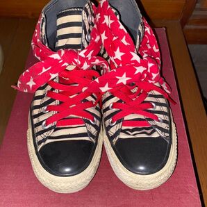 CONVERSE ALL STAR ハイカットスニーカー ストライプ 星柄スカーフ付き
