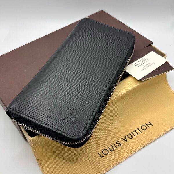 LOUIS VUITTON 【イニシャルH・M】ルイヴィトン☆ジッピーウォレット・ヴェルティカル エピ