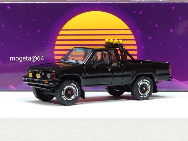 【1400台限定】GCD 1/64 トヨタ XTRACAB SR5 4X4 バック・トゥ・ザ・フューチャー 仕様【ブラック】