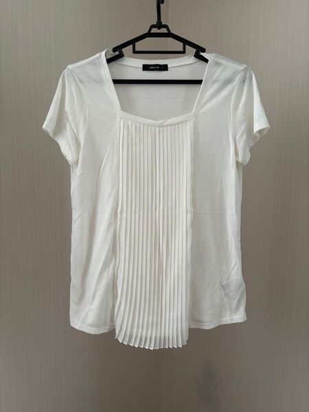 コムサイズム COMME CA ISM 白 ブラウス 半袖 Tシャツ 美品