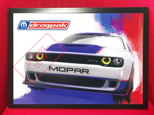 ポスター★2020 ダッジ・チャレンジャー・ドラッグパック★Mopar/モパー/NHRA/HEMI/ヘルキャット/Demon/クライスラー/ドラッグレース