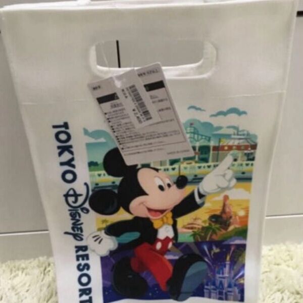 ディズニー ショッピング デザイン トートバッグ Sサイズショッパー新品