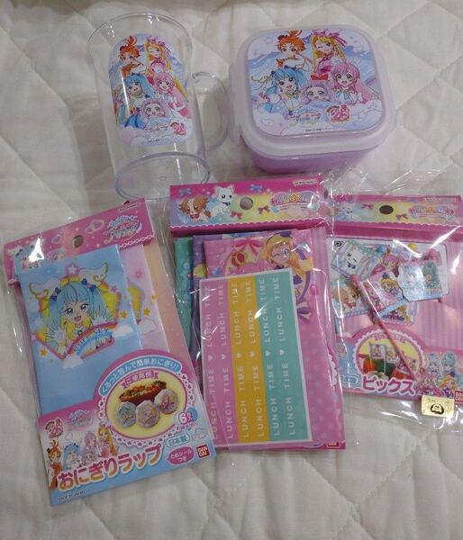 【中古】ひろがるスカイプリキュア デザートケースとコップ おにぎりラップ ピック プリキュア