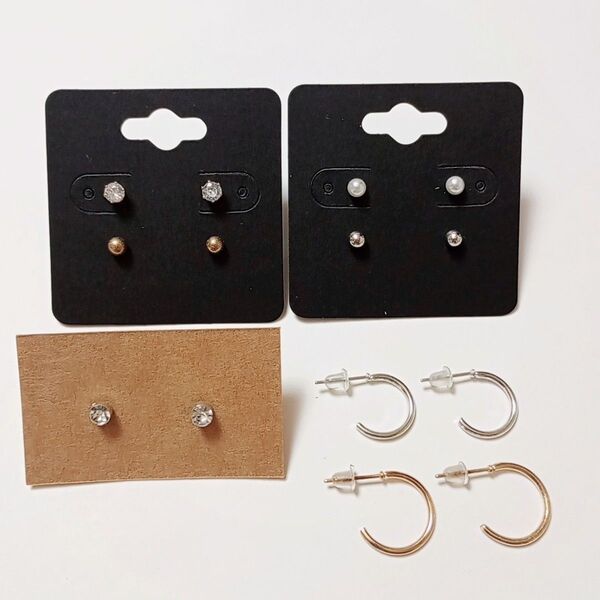 ピアス 7ペア まとめ売り シルバー ゴールド レディース メンズ セット