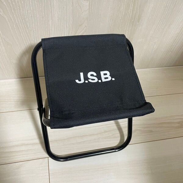 新品 レア J.S.B. 折りたたみ椅子 三代目J Soul Brothers アウトドアチェア ライブ グッズ 軽量 黒