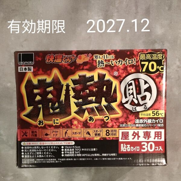 鬼熱 検温くん+ 屋外専用 貼るタイプ 30個入り