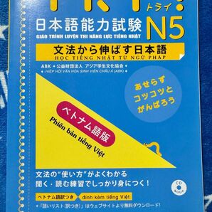 JLPT N5新品「Try!日本語能力試験N5文法から伸ばす日本語」ベトナム語版