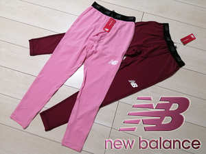 * new goods New balance NewBalance stretch long tights spats men's L bar gun ti-& pink regular price 9,460 jpy leggings 