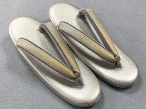  pair. small person .* rare S size *. equipment for zori [ kurotomesode * visit wear * plain | silver. pcs * silver Gold. nose .]