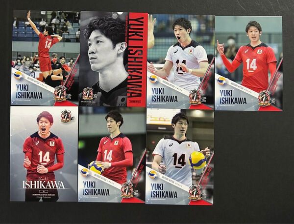 龍神NIPPON 男子バレーボール 石川祐希 トレーディングカード2022 7枚セット ノーマル レギュラー カード