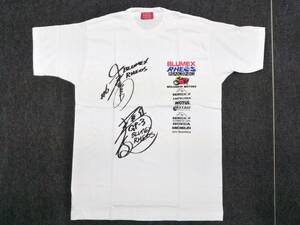 ◆HONDA 1995 WGP 250cc GP2 6位 青木宜篤 　125cc GP3 優勝 青木治親 Tシャツ 当時物 純正 未使用 ホンダ