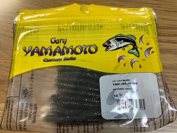 レッグワーム 2.5インチ 306 ナチュラルシャッド Gary YAMAMOTO ゲーリーヤマモト 2.5 LEG