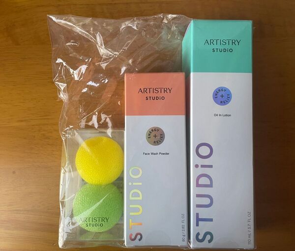 【新品】ARTISTRY STUDIO 洗顔パウダー & オイルインローション