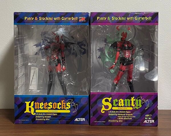 【新品未開封】パンティ&ストッキングwithガーターベルト デイモン姉妹 フィギュア