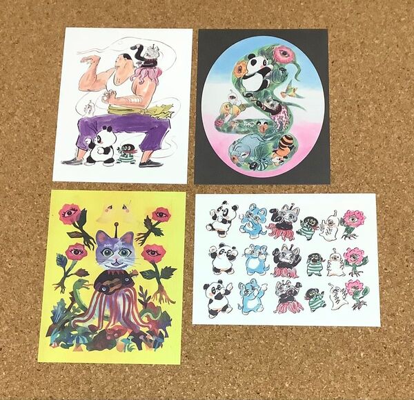 ボリス雑貨店 巳展 ポストカード 新品未使用 チャンキー松本さん 巳葉書セット 4枚