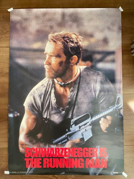 SCHWAR ZENEGGER IS THE RUNNING MAN ポスター