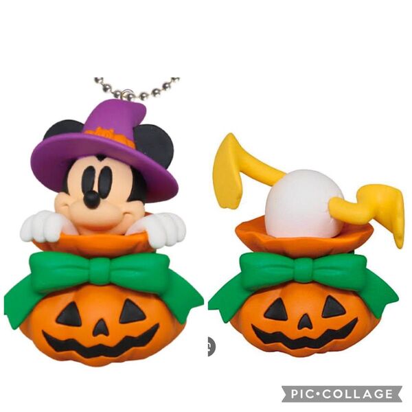 ディズニー the magic of Halloween フィギュアマスコット ハロウィン キーホルダー ミッキー ドナルド
