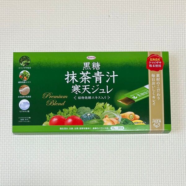 コーワ 黒糖抹茶青汁寒天ジュレ 1箱 15g×30本入り