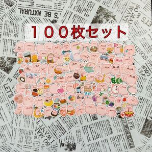 【18】かわいい ブタ フレークシール100枚セット